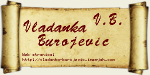 Vladanka Burojević vizit kartica